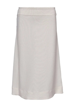 Jil Sander textured A-line midi skirt - Neutrals