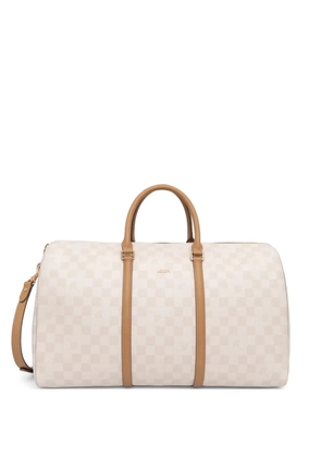 Joop! check-pattern top-handle luggage - Neutrals