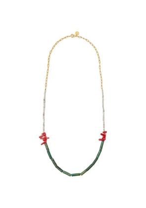 Undercover beaded chain necklace - Gold