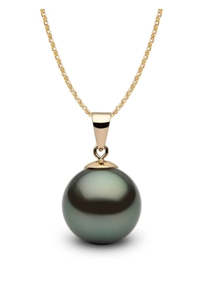 Yoko London 18kt yellow gold Classic 11mm Tahitian Pearl pendant necklace