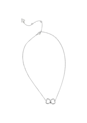 GUESS USA interlocking heart necklace - Silver