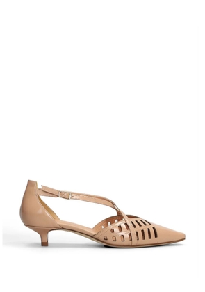 Julie Dee cut-out pointed-toe pumps - Neutrals