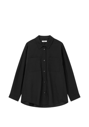 TOMBOY oversized patch-pocket shirt - Black