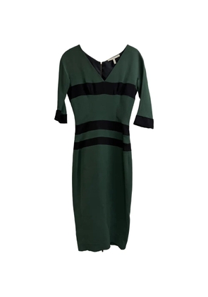 Victoria Beckham two-toned midi dress - Green