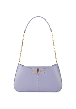 Elisabetta Franchi logo-plaque shoulder bag - Purple