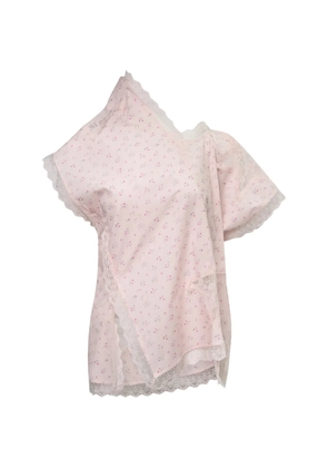 pushBUTTON asymmetric star blouse - Pink