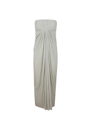 Alberta Ferretti strapless draped dress - Grey