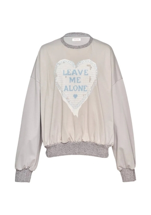SULTRY VIRGIN heart-print sweatshirt - Grey