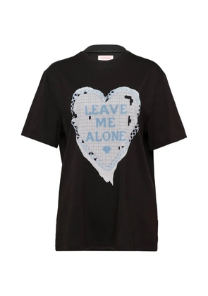 SULTRY VIRGIN heart-print T-shirt - Black