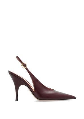 Gianvito Rossi Sofia pointed-toe slingback pumps - Red