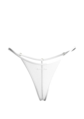 Maison Close Panorama mesh thong - White
