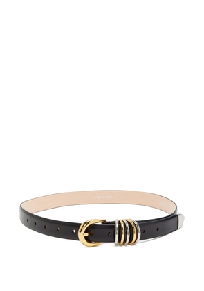 Déhanche leather belt - Black