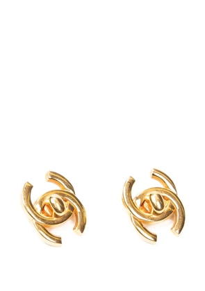 CHANEL Pre-Owned CC turn-lock earrings - Gold