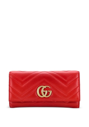 Gucci Pre-Owned GG Marmont Continental Wallet Matelasse Leather small wallets - Red