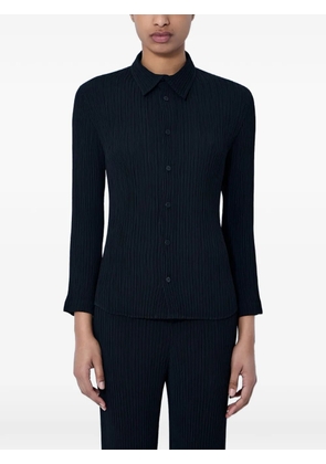 Issey Miyake textured button-down shirt - Black
