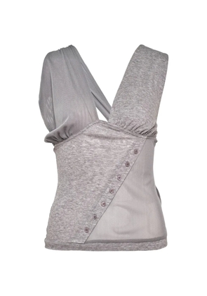 SULTRY VIRGIN deconstructed panelled top - Grey