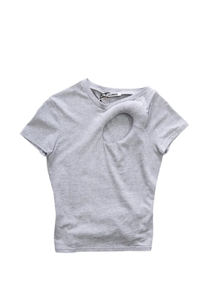 Ottolinger cut-out short-sleeved T-shirt - Grey