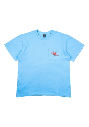 ANTI PROMO heart graphic T-shirt - Blue