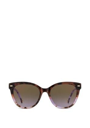Carolina Herrera tortoiseshell-effect cat-eye sunglasses - Brown