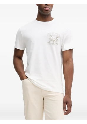 GUESS USA logo-print crew-neck T-shirt - Neutrals