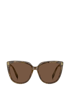 Marc Jacobs Eyewear marbled cat-eye sunglasses - Brown