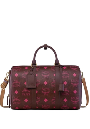 MCM small Ottomar Maxi Visetos weekender bag - Brown