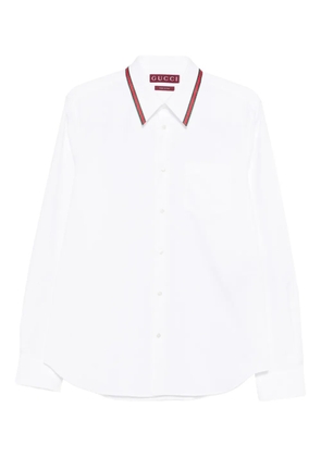 Gucci striped-collar shirt - White