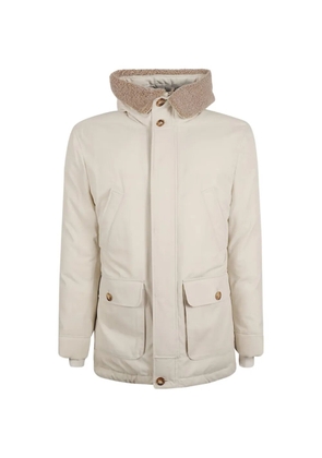 Brunello Cucinelli shearling-collar parka - Neutrals