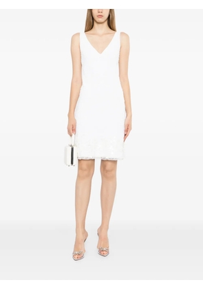 CHANEL Pre-Owned jacquarded sleeveless dress - White