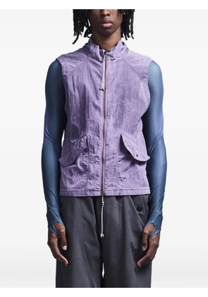 Saul Nash crinkled-finish gilet - Purple