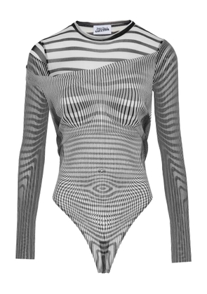 Jean Paul Gaultier The draped body morphing bodysuit - Black