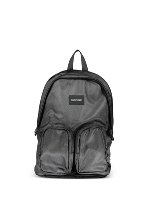 Calvin Klein logo-patch backpack - Black