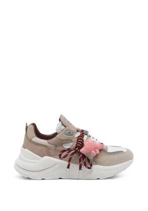 D.A.T.E. Fuga linen sneakers - Neutrals