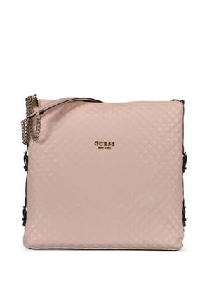 GUESS USA diamond-quilted shoulder bag - Pink