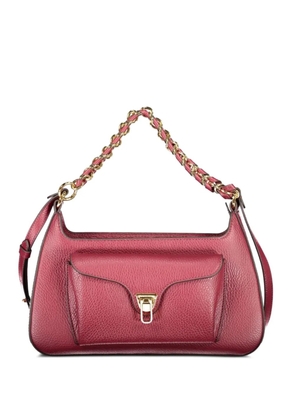 Coccinelle turn-lock chain-strap shoulder bag - Red