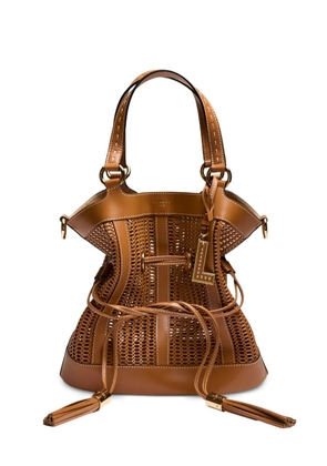 Lancel Premier Flirt perforated bucket bag - Brown