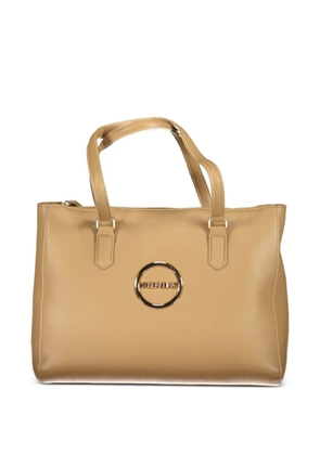 MARIO VALENTINO logo-plaque tote bag - Yellow