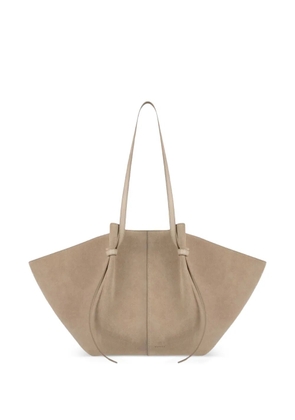 Yuzefi large Mochi suede shoulder bag - Neutrals