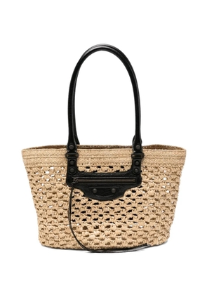 Balenciaga medium Le City basket tote bag - Neutrals