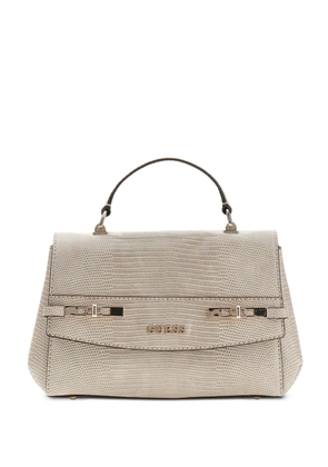 GUESS USA lizard-effect chain body bag - Neutrals