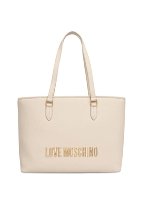 Love Moschino logo-lettering tote bag - Neutrals
