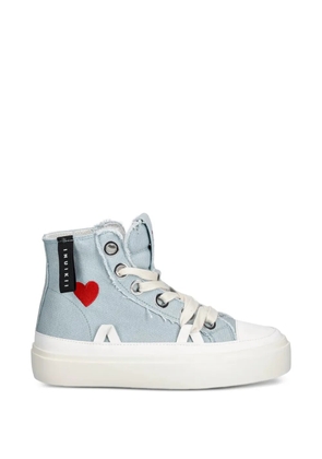 Inuikii distressed heart sneakers - Blue