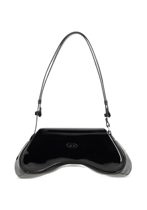 Diesel Play logo-plaque shoulder bag - Black