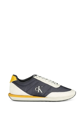 Calvin Klein panelled logo-patch sneakers - Blue