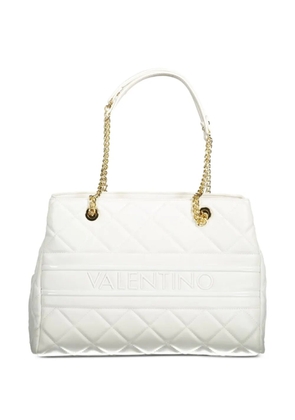 MARIO VALENTINO quilted debossed-logo tote bag - White