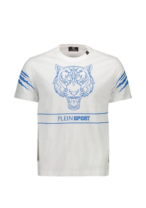 Plein Sport tiger-print graphic T-shirt - White