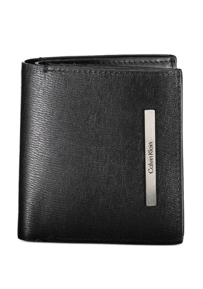Calvin Klein logo-plate bifold wallet - Black