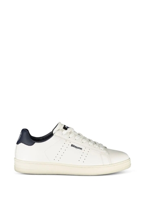 Blauer perforated leather sneakers - White