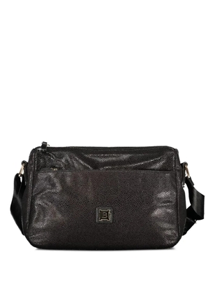 Laura Biagiotti logo-plaque crossbody bag - Black