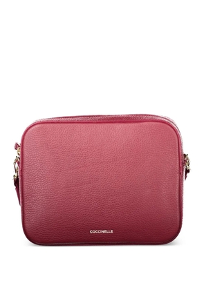 Coccinelle grained leather crossbody bag - Red